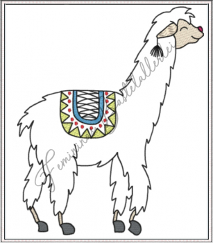 Lama, einfach nur ein Lama (10x10 ; 13x18)